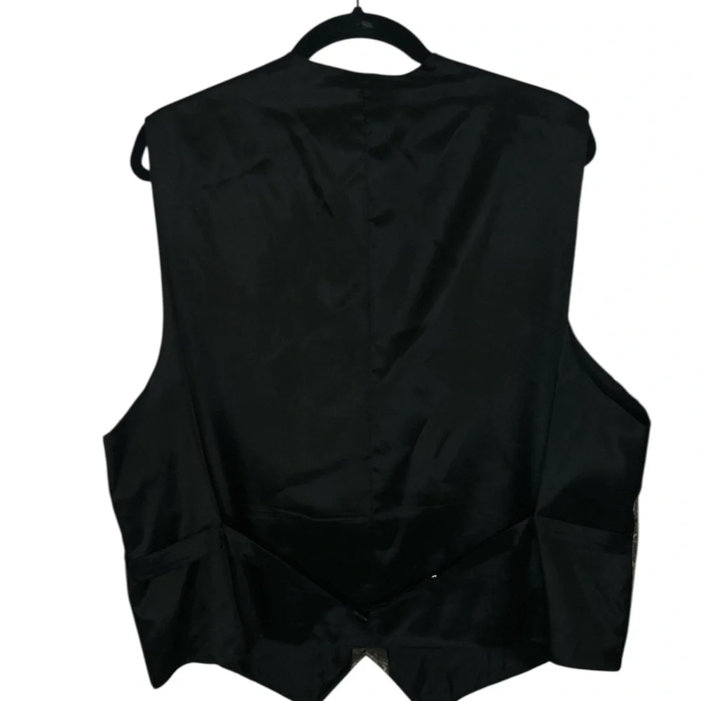 Classic WAH Maker Brown Patterned Men's Vest front buttons